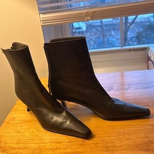 Stuart Weitzman Black Heeled Boots